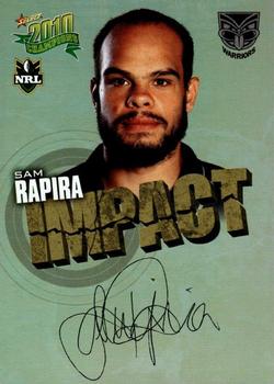 2010 NRL Champions - Impact Signature Gold #IS58 Sam Rapira Front